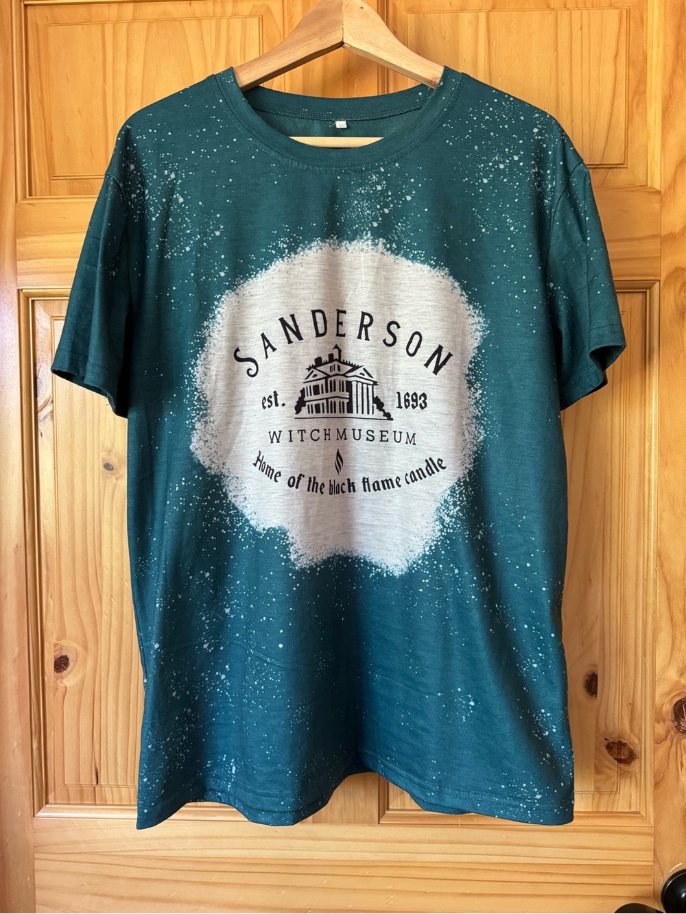 Sanderson Witch Museum Teal Graphic T-Shirt size XL